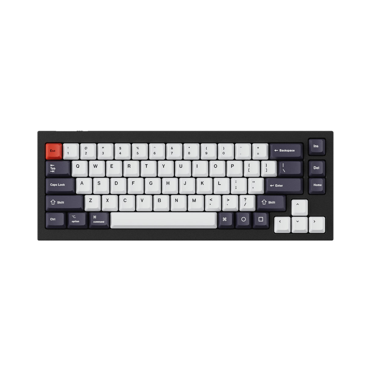 OEM-Dye-Sub-PBT-Tastenkappen-Set – bläuliches Schwarzweiß