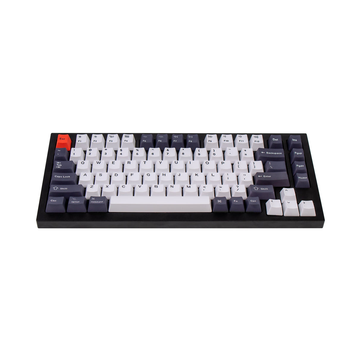 OEM-Dye-Sub-PBT-Tastenkappen-Set – bläuliches Schwarzweiß