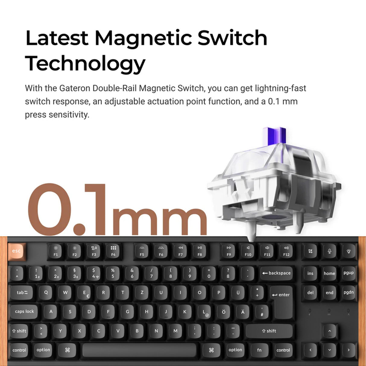 Keychron K8 HE Wireless Magnetic Switch Custom Keyboard ISO Layout Collection