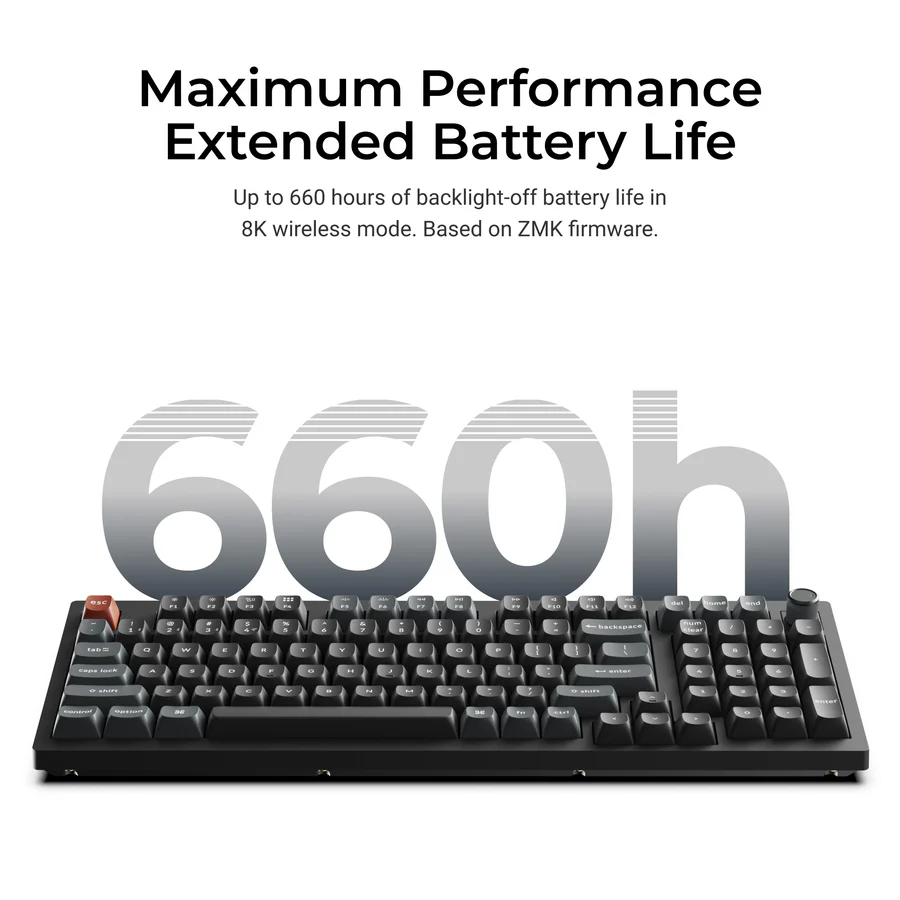 Keychron V5 Ultra 8K Wireless Custom Mechanical Keyboard(US ANSI Layout)