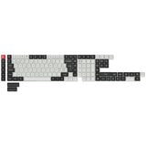 ISO Layout Profil Dye-Sub PBT Tastenkappen Komplettset – Schwarz und Weiß