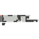 ISO Layout Profil Dye-Sub PBT Tastenkappen Komplettset – Schwarz und Weiß