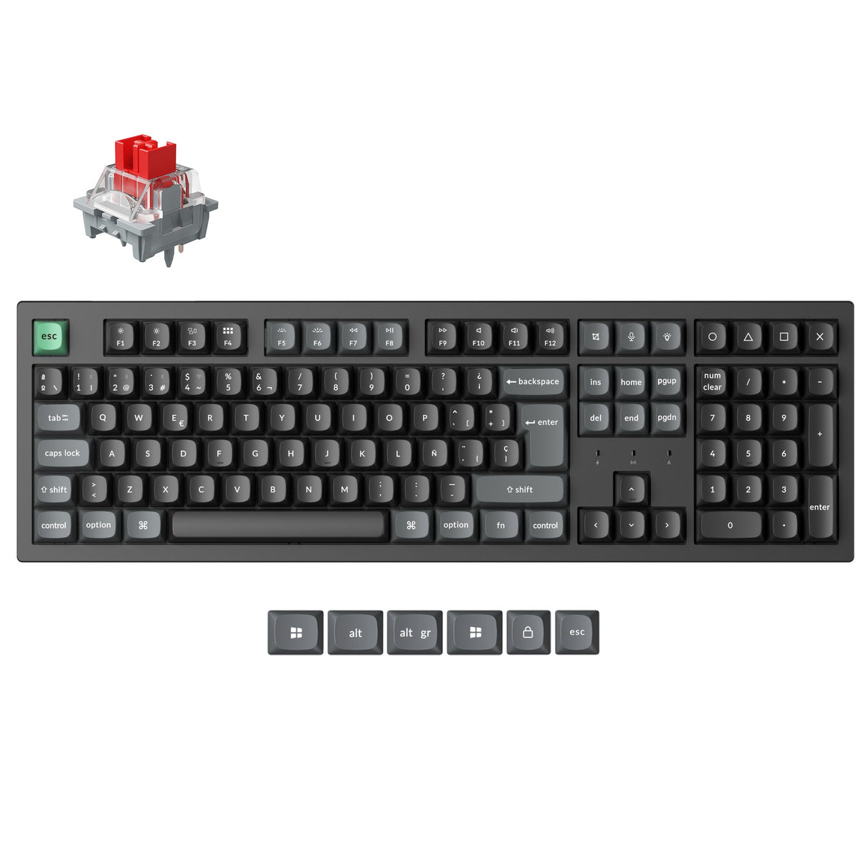 Keychron K10 Ultra 8K Wireless Custom Mechanical Keyboard (ISO Layout)