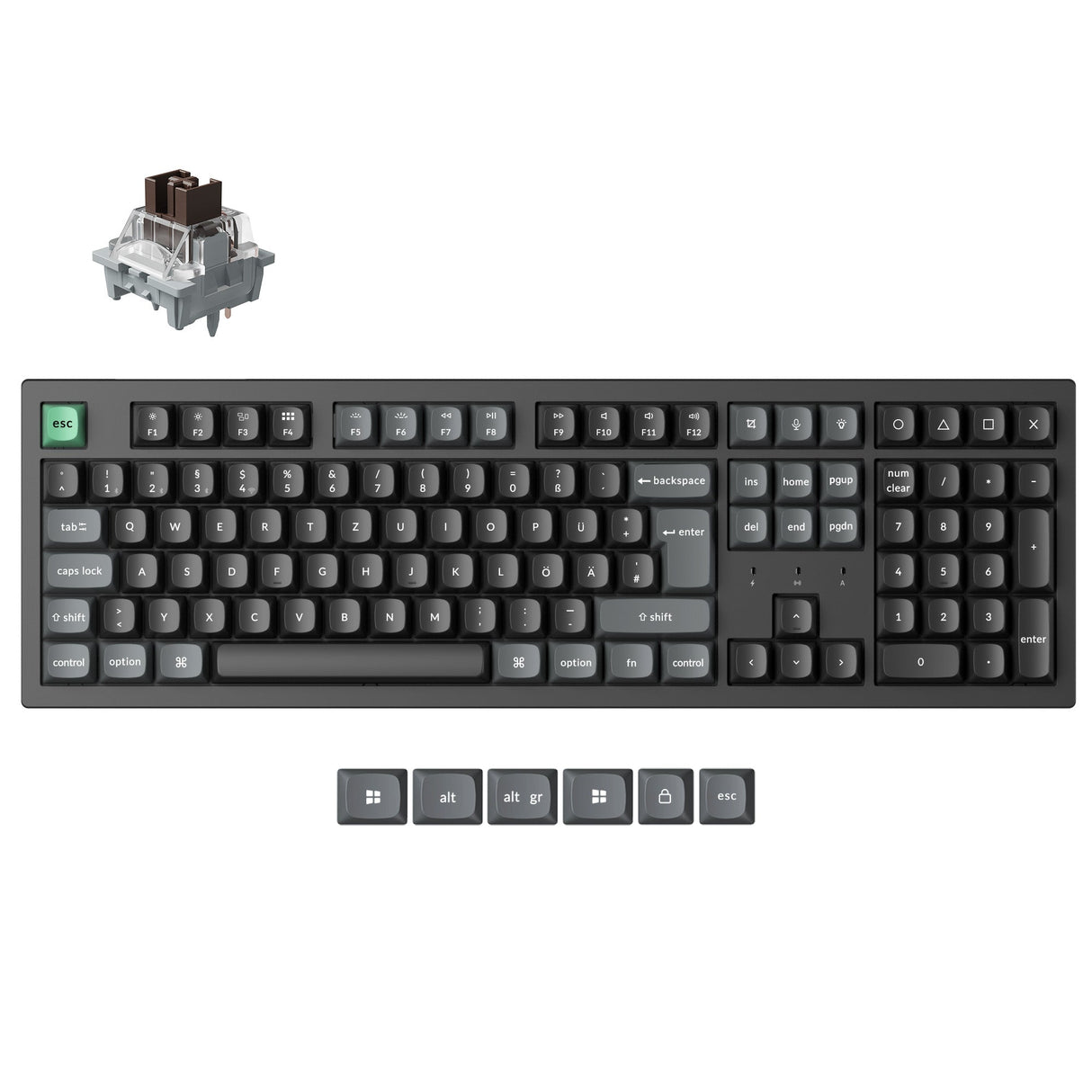 Keychron K10 Ultra 8K Wireless Custom Mechanical Keyboard (ISO Layout)