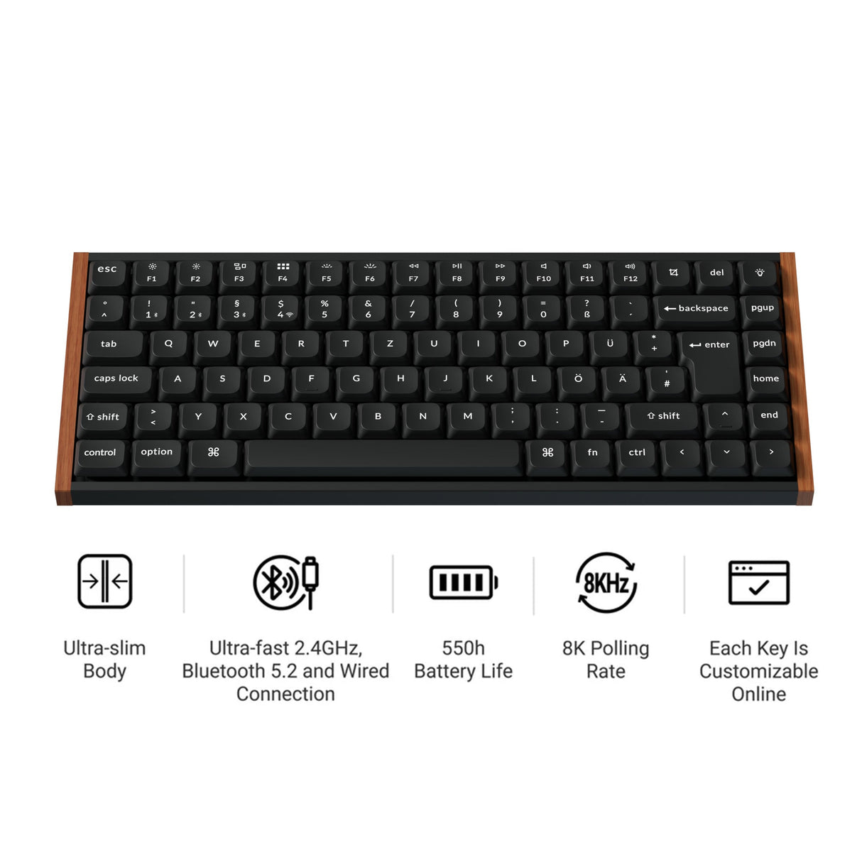 Keychron K3 Ultra 8K Wireless Custom Mechanical Keyboard ISO Layout Collection