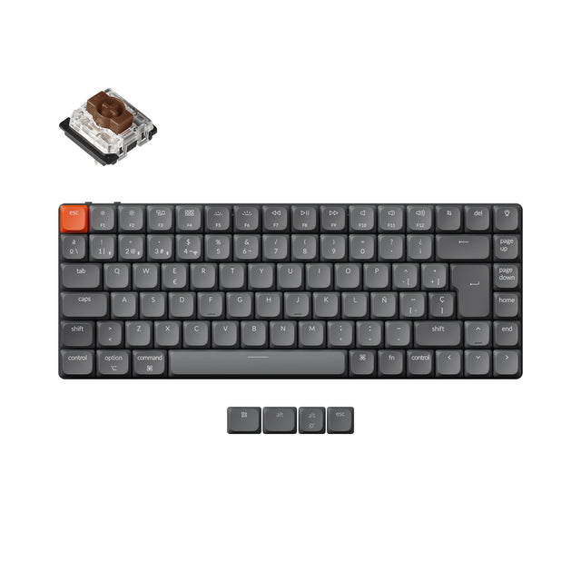 Keychron K3 Max QMK/VIA Wireless Custom Mechanical Keyboard ISO-Layout-Sammlung