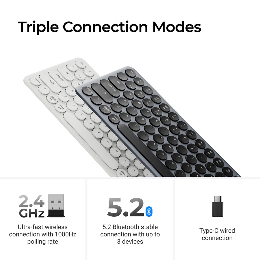 Keychron B3 Pro Ultra-Slim Wireless Keyboard(US ANSI Layout)