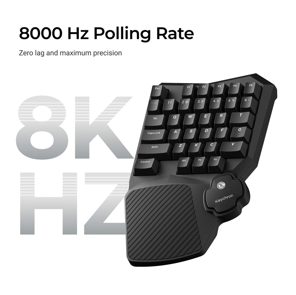 Keychron C0 HE Wired One Handed Magnetic Switch Gaming Keyboard(ANSI US Layout)