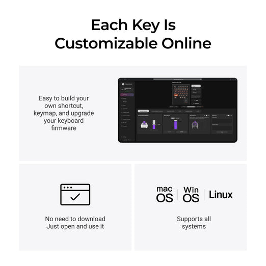 Keychron C0 HE Wired One Handed Magnetic Switch Gaming Keyboard(ANSI US Layout)
