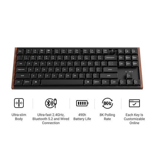 Keychron K1 Ultra 8K Wireless Custom Mechanical Keyboard(ANSI US Layout)