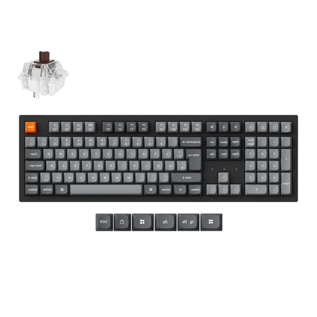 Keychron K10 Max QMK/VIA Drahtlose Mechanische Tastatur ISO Layout Sammlung