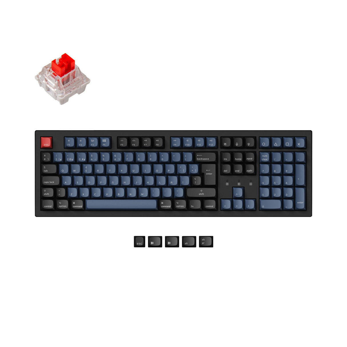 Keychron K10 Pro QMK/VIA kabellose mechanische Tastatur ISO-Layout-Sammlung