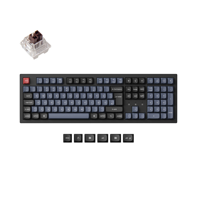 Keychron K10 Pro QMK/VIA kabellose mechanische Tastatur ISO-Layout-Sammlung