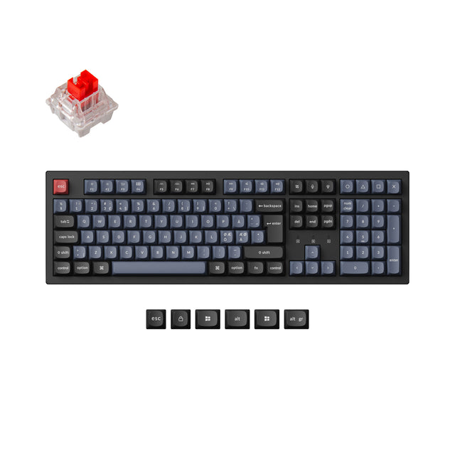 Keychron K10 Pro QMK/VIA kabellose mechanische Tastatur ISO-Layout-Sammlung
