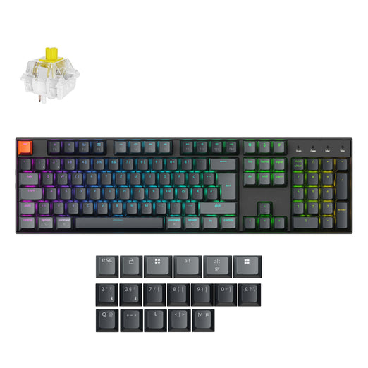 Keychron K10 QMK Wireless Mechanical Keyboard (ISO Layout)- Version 2