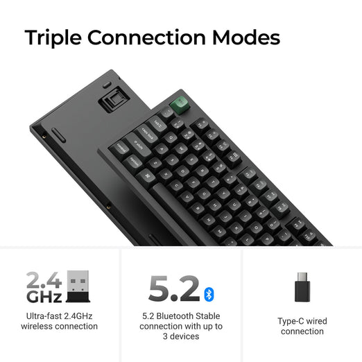 Keychron K10 Ultra 8K Wireless Custom Mechanical Keyboard (US ANSI Layout)