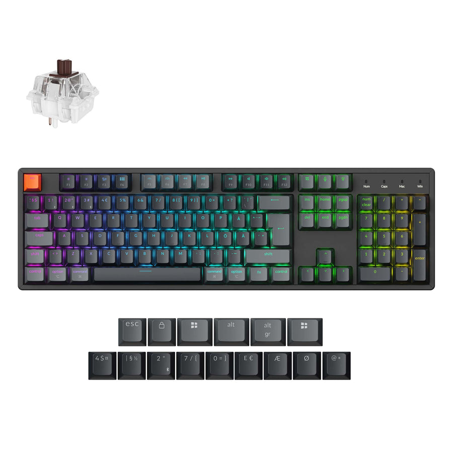 Keychron K10 QMK Wireless Mechanical Keyboard (ISO Layout)- Version 2