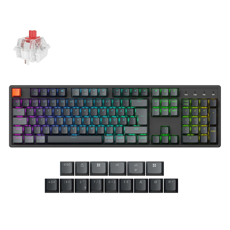 Keychron K10 QMK Wireless Mechanical Keyboard (ISO Layout)- Version 2