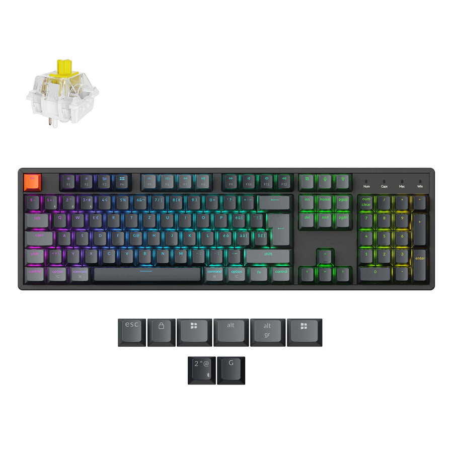 Keychron K10 QMK Wireless Mechanical Keyboard (ISO Layout)- Version 2