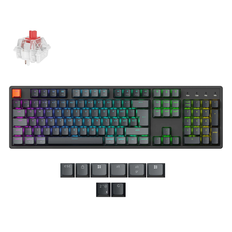 Keychron K10 QMK Wireless Mechanical Keyboard (ISO Layout)- Version 2