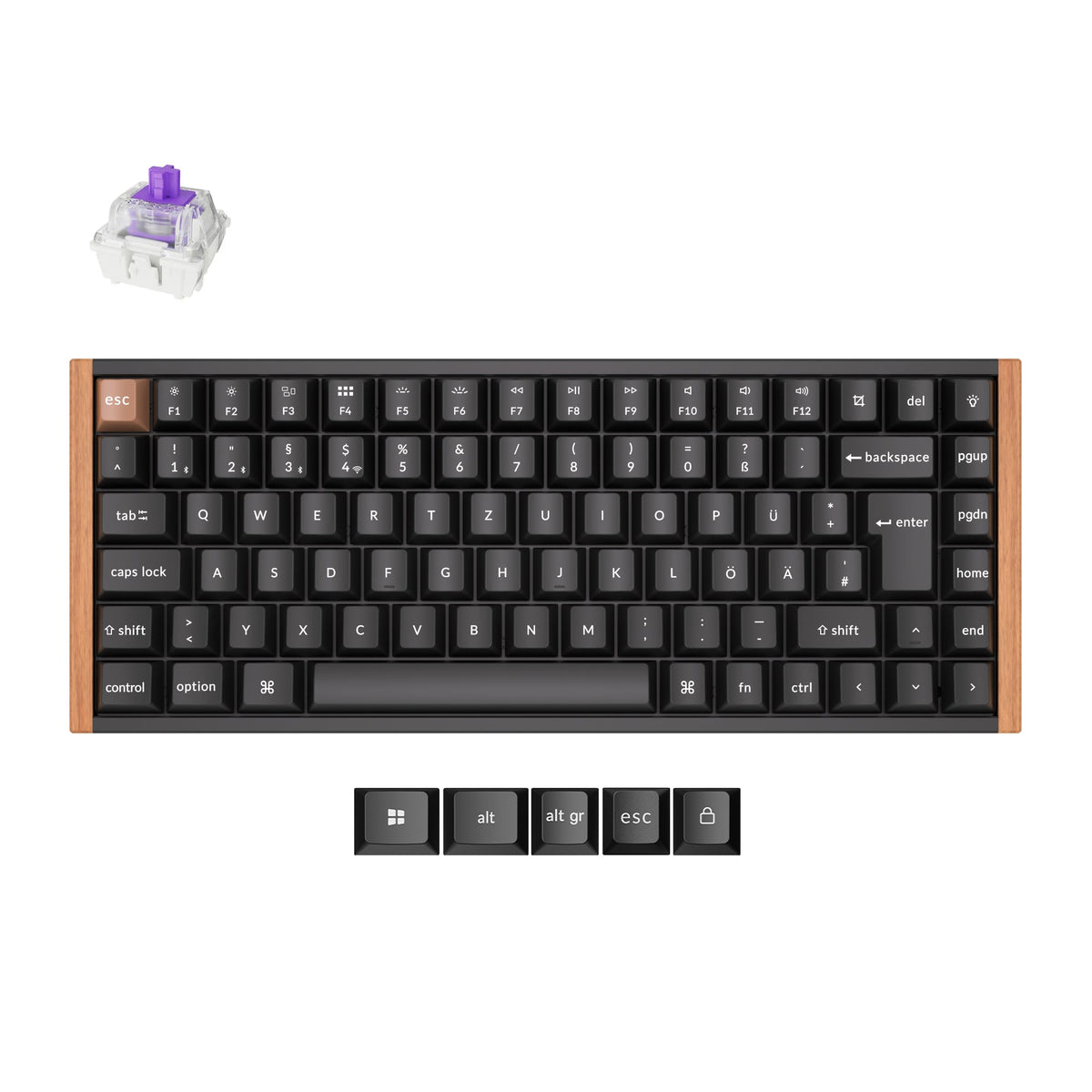 Keychron K2 HE kabellose Custom-Tastatur mit Magnetschaltern, ISO-Layout-Kollektion
