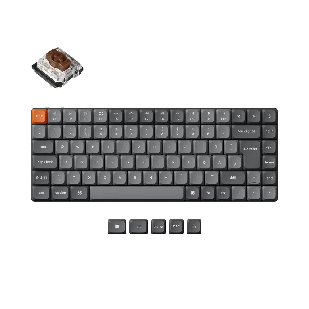 Keychron K3 Max QMK/VIA Wireless Custom Mechanical Keyboard ISO-Layout-Sammlung
