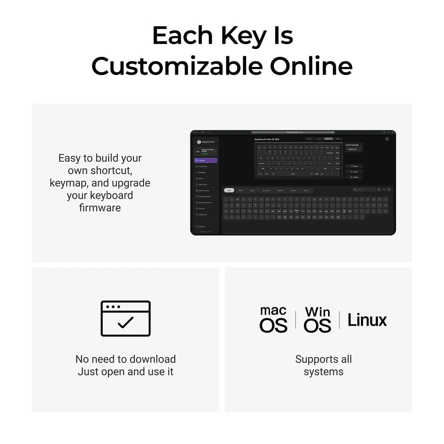 Keychron K3 Max SE QMK Wireless Custom Mechanical Keyboard(US ANSI Layout)
