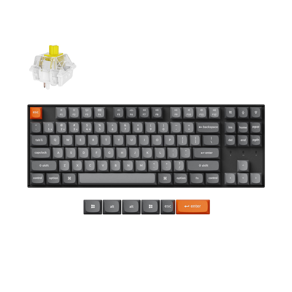 Keychron K8 Max QMK kabellose mechanische Tastatur (US-ANSI-Layout)