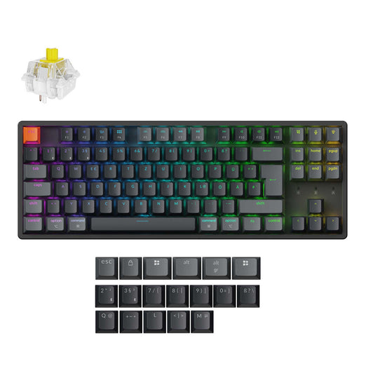 Keychron K8 QMK kabellose mechanische Tastatur (ISO-Layout) - Version 2