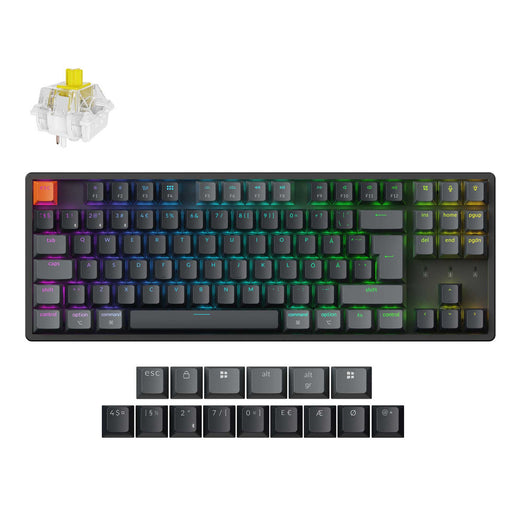 Keychron K8 QMK kabellose mechanische Tastatur (ISO-Layout) - Version 2
