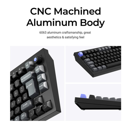 Keychron Q1 HE 8K Magnetische Switch-Tastatur (nur kabelgebundene Tastatur im ISO-Layout)