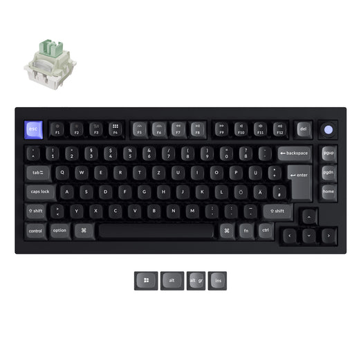 Keychron Q1 HE 8K Magnetische Switch-Tastatur (nur kabelgebundene Tastatur im ISO-Layout)