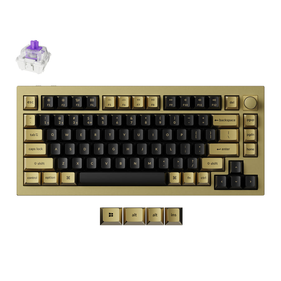 Keychron Q1 HE QMK Wireless Custom Keyboard - Copper Edition(US ANSI Layout)