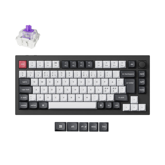 Keychron Q1 HE QMK Wireless Custom Keyboard ISO-Layout-Sammlung