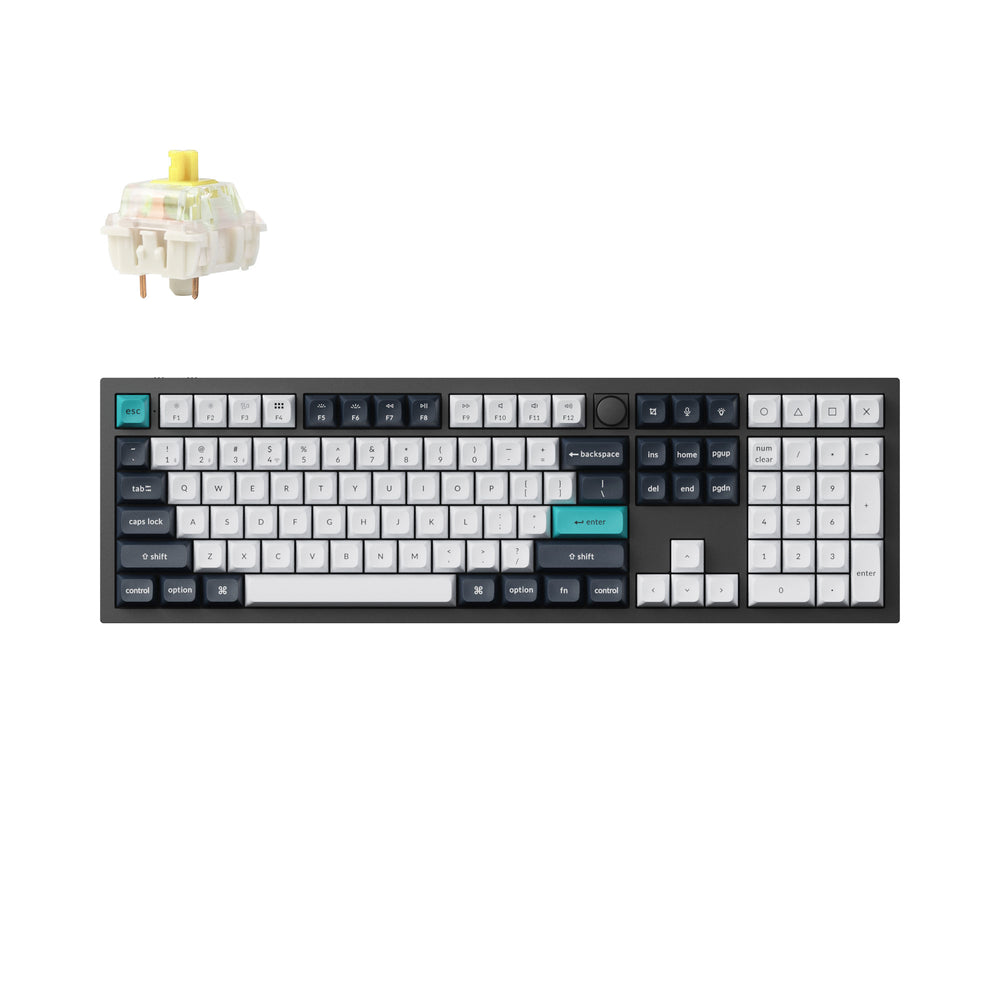 Keychron Q6 Max QMK/VIA kabellose, individuell anpassbare mechanische Tastatur (US ANSI-Layout)