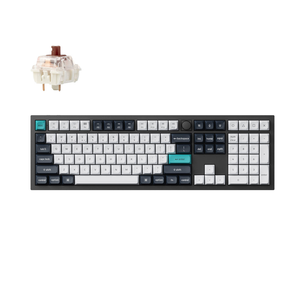 Keychron Q6 Max QMK/VIA kabellose, individuell anpassbare mechanische Tastatur (US ANSI-Layout)