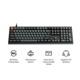 Keychron V6 8K QMK Wired Custom Mechanical Keyboard(ANSI US Layout)