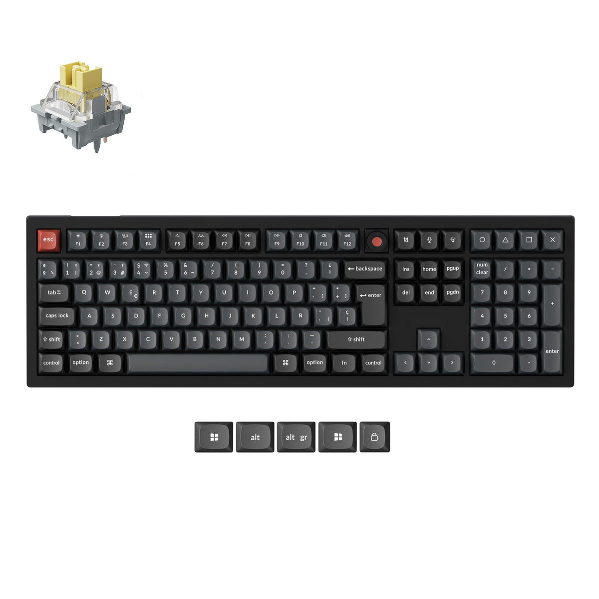 Keychron V6 8K QMK Kabelgebundene Custom-Mechanische Tastatur ISO-Layout-Kollektion