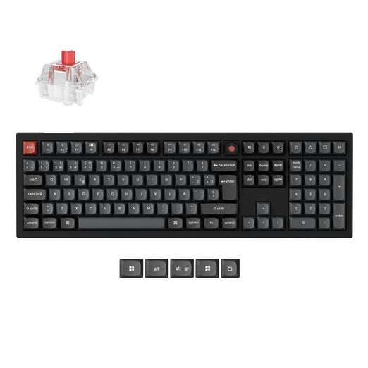 Keychron V6 8K QMK Wired Custom Mechanical Keyboard ISO Layout Collection