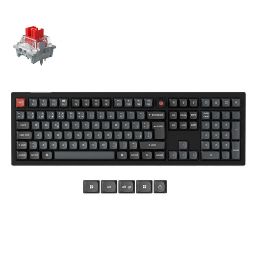 Keychron V6 8K QMK Kabelgebundene Custom-Mechanische Tastatur ISO-Layout-Kollektion