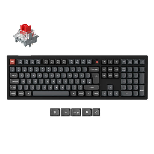 Keychron V6 8K QMK Kabelgebundene Custom-Mechanische Tastatur ISO-Layout-Kollektion