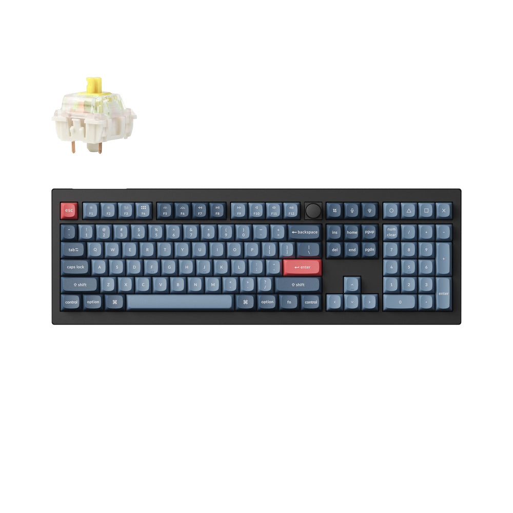 Keychron V6 Max QMK/VIA kabellose kundenspezifische mechanische Tastatur (US-ANSI-Layout)
