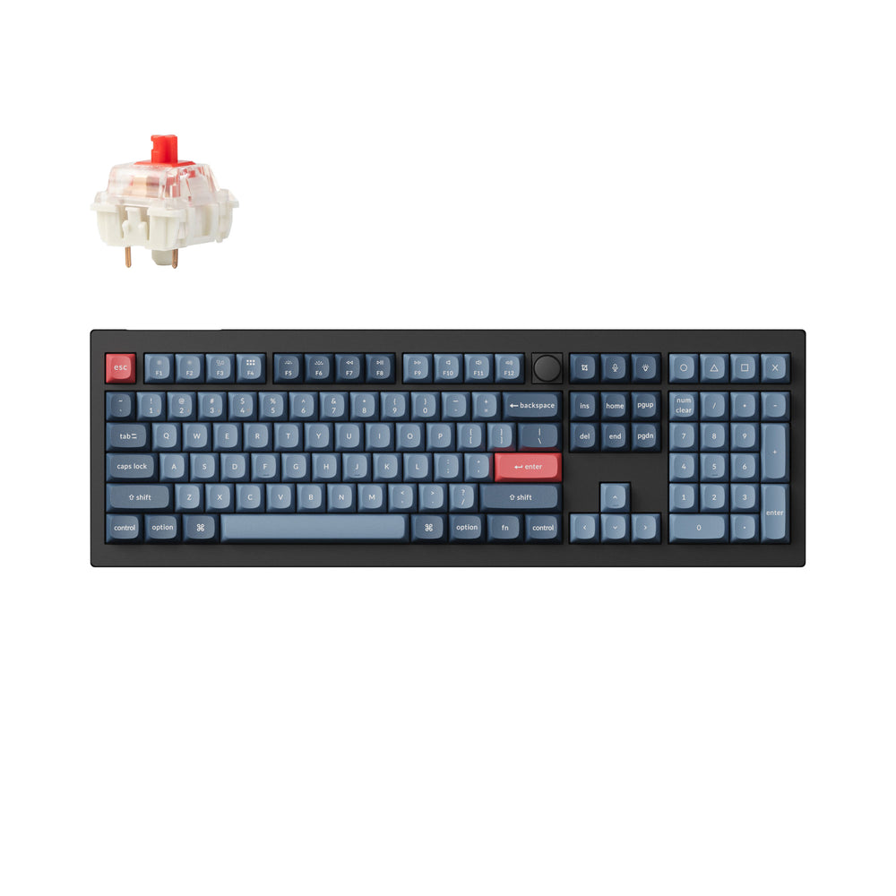 Keychron V6 Max QMK/VIA kabellose kundenspezifische mechanische Tastatur (US-ANSI-Layout)