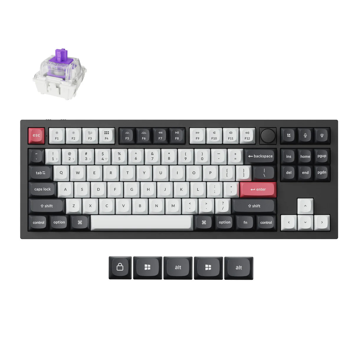 Keychron Q3 HE QMK kabellose benutzerdefinierte Tastatur (US-ANSI-Layout)