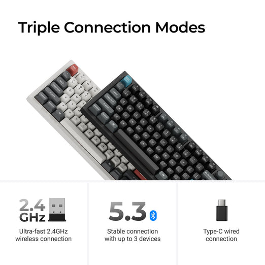 Keychron Q3 Ultra 8K Wireless Custom Mechanical Keyboard ISO Layout Collection