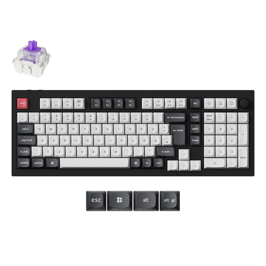 Keychron Q5 HE QMK kabellose Custom-Tastatur, ISO-Layout-Kollektion