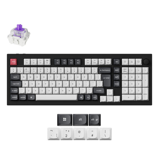 Keychron Q5 HE QMK kabellose Custom-Tastatur, ISO-Layout-Kollektion