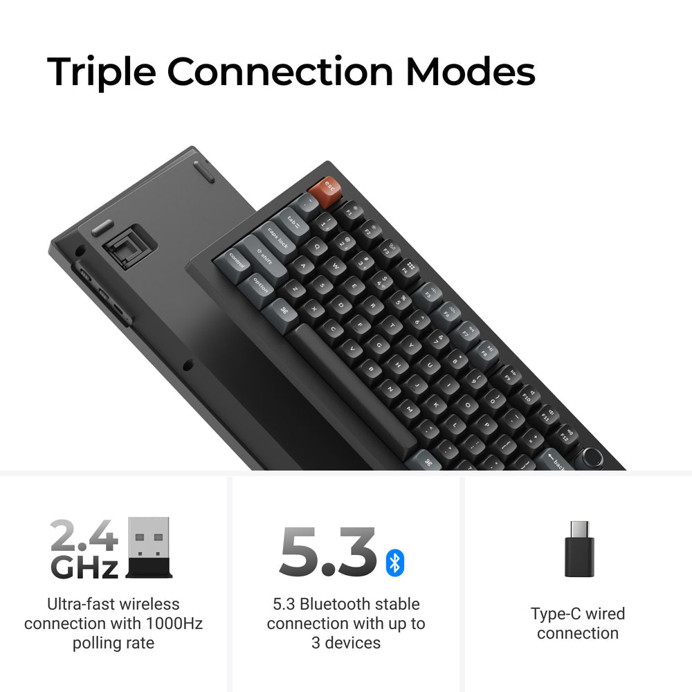 Keychron V6 Ultra 8K Wireless Custom Mechanical Keyboard ISO Layout Collection