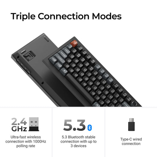 Keychron V6 Ultra 8K Wireless Custom Mechanical Keyboard ISO Layout Collection