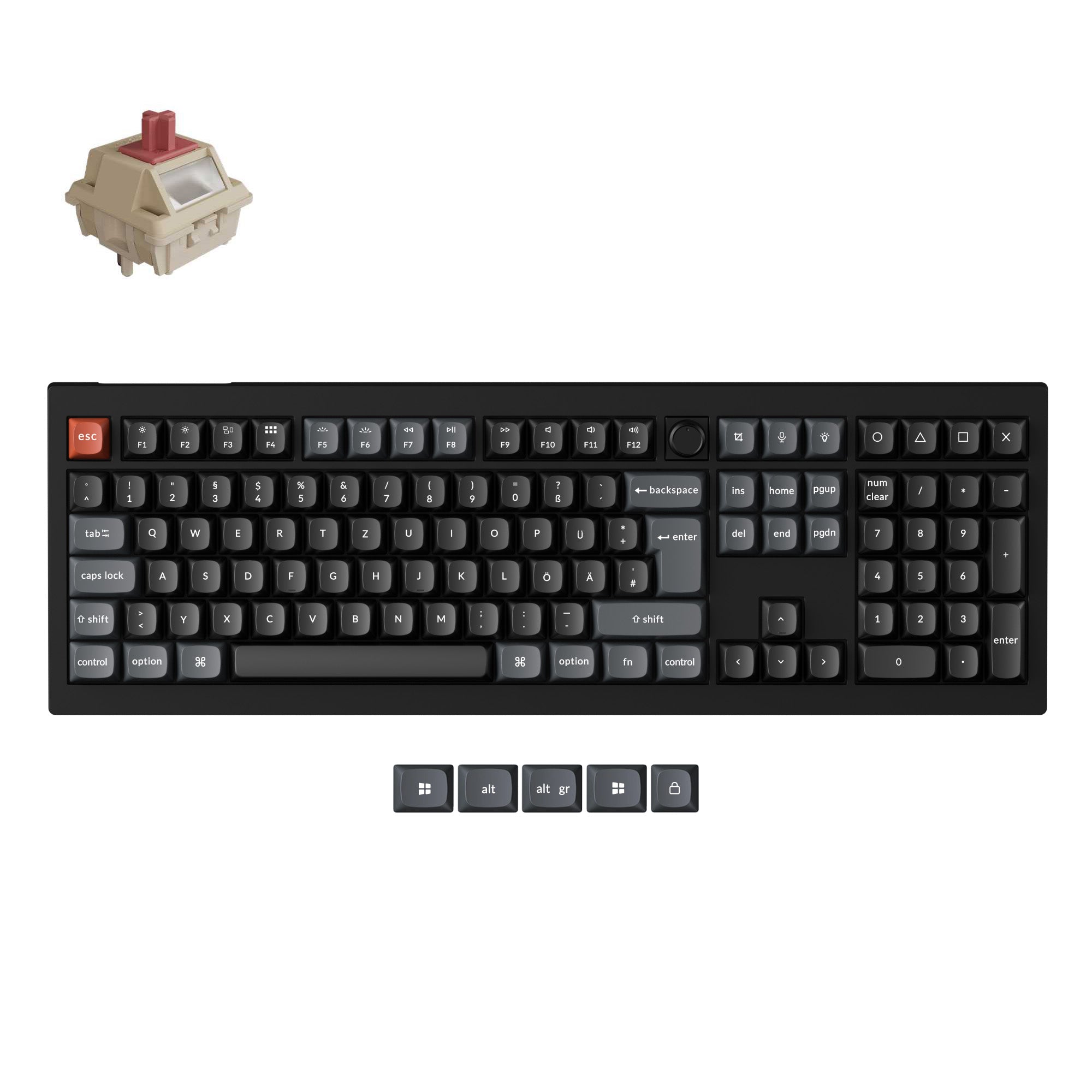 Keychron V6 Ultra 8K Wireless Custom Mechanical Keyboard ISO Layout Collection